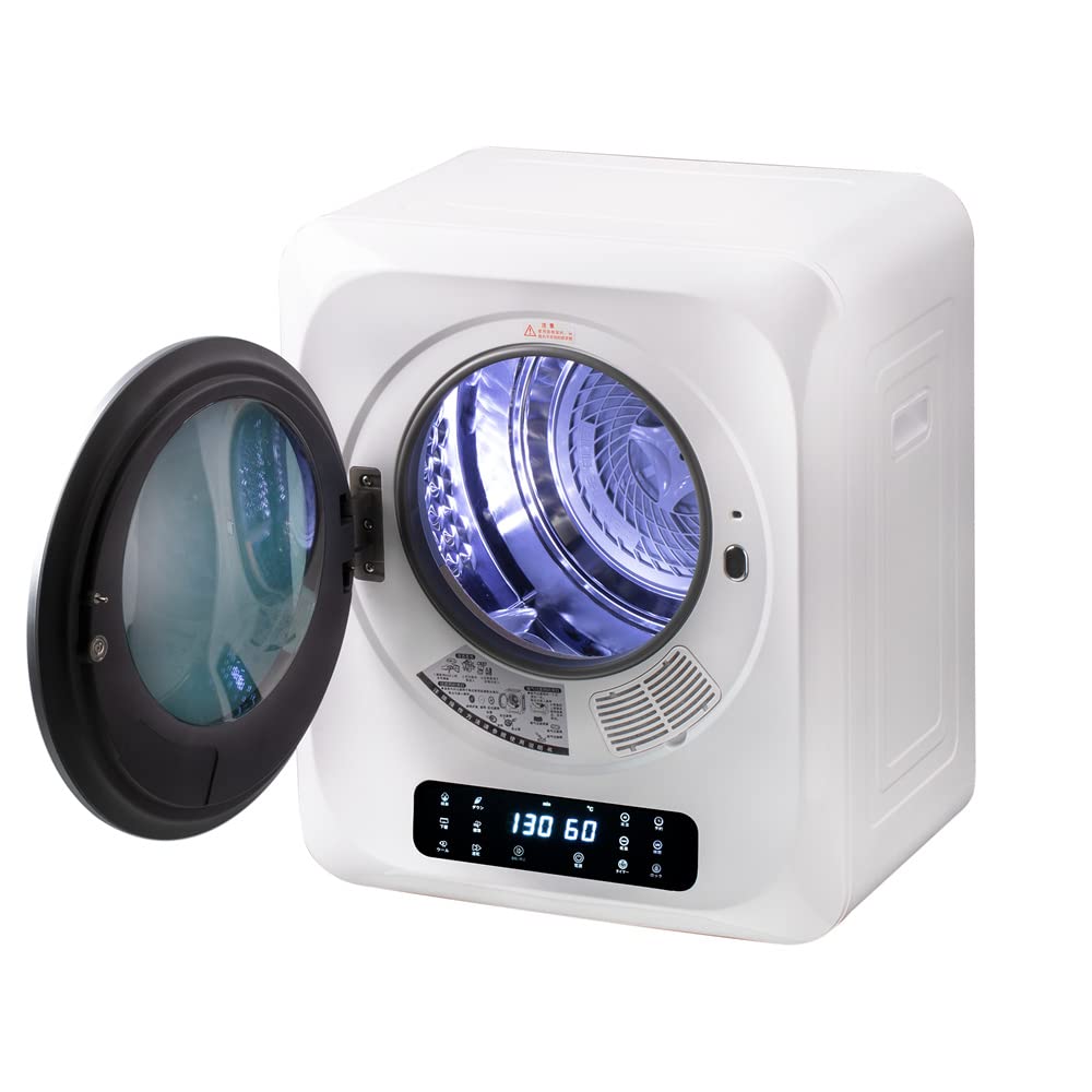 Amazon.co.jp: TopCloud 衣類乾燥機 小型 3kg タッチパネル操作 乾燥