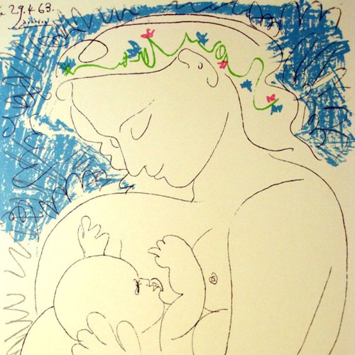 Amazon.co.jp: ポスター パブロ ピカソ 母性 : ホーム＆キッチン