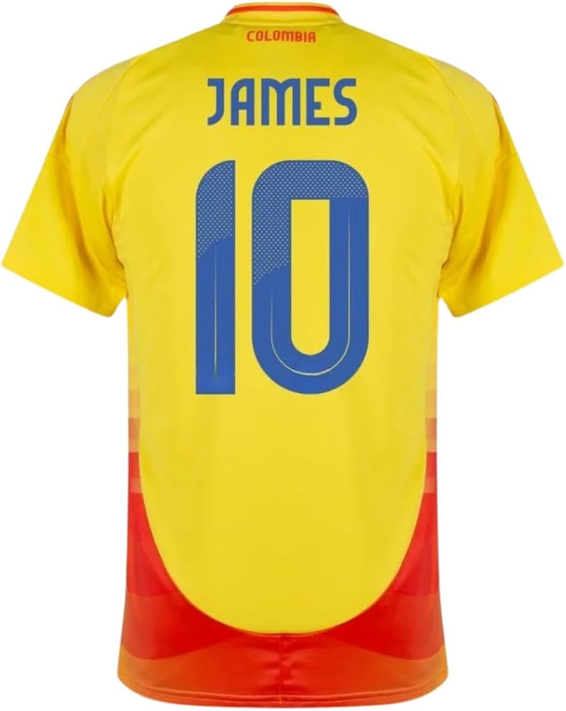 Amazon.com: Colombia James #10 Yellow 24/25 Soccer Jersey for Men