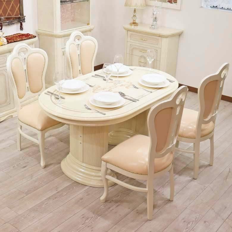 Amazon｜サルタレッリ フローレンス ダイニングテーブル 5点セット