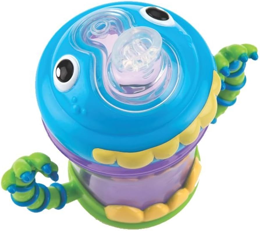 Amazon.com : Nuby Plastic Two-Handle iMonster No-Spill Super Spout