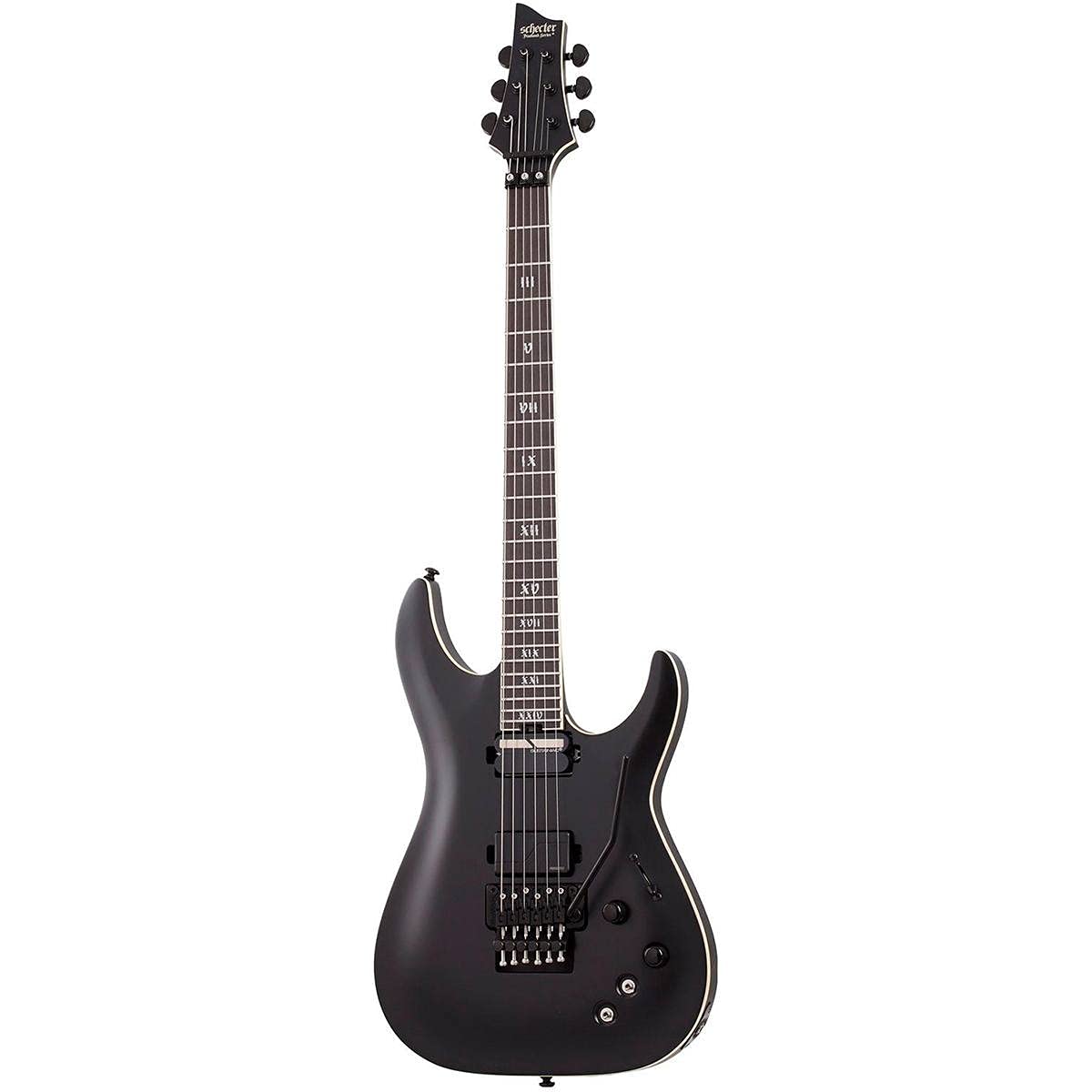 Amazon.com: Schecter C-1 SLS FR-S Evil Twin - Satin Black