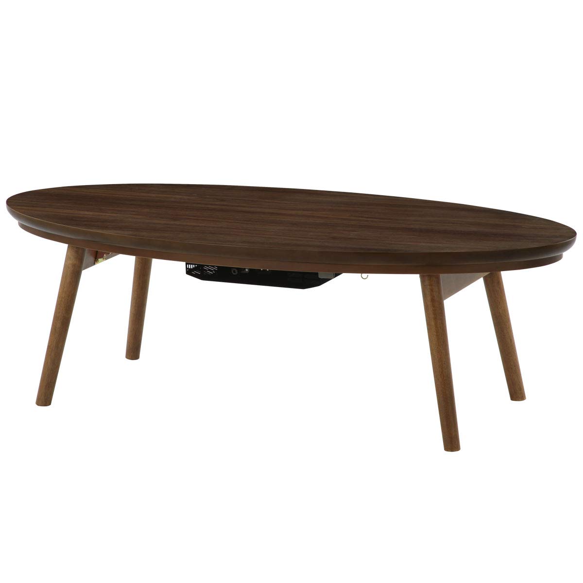 Amazon.co.jp : ぼん家具 こたつテーブル 折りたたみ 楕円形 120cm幅