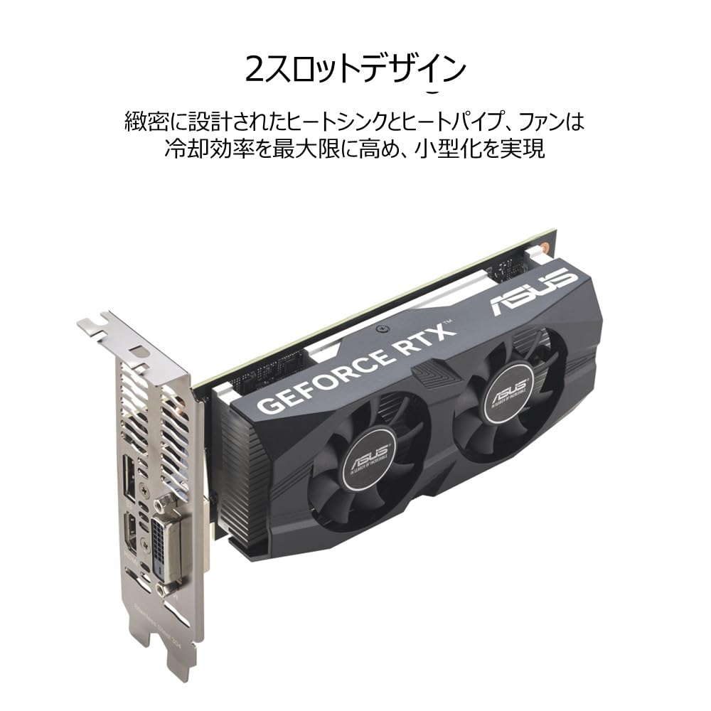 Amazon | ASUS GeForce RTX 3050 LP BRK OC Edition 6GB GDDR6 ビデオ