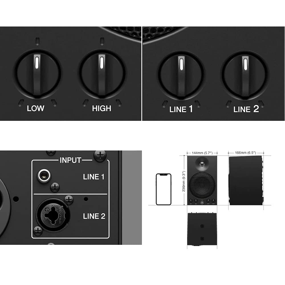 Amazon | YAMAHA パワードスタジオモニター MSP3A（ペア）+ スタンド