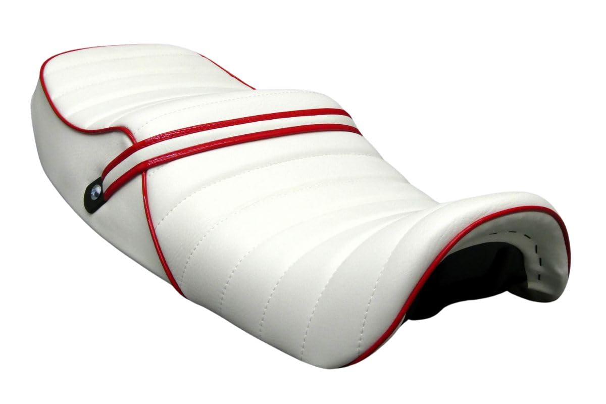 Amazon | XJR400R 後期 白赤 タックロールシート/あんこ抜き