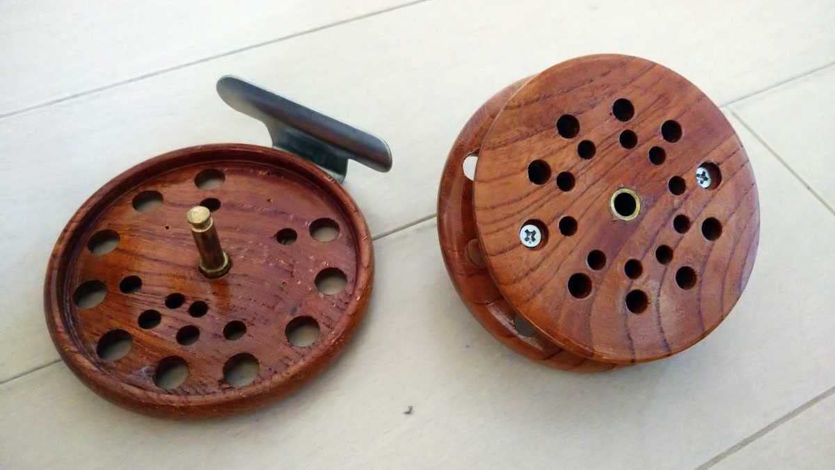 Amazon.co.jp: 木リール ヘチ 落とし込み 重利 太鼓リール タイコ