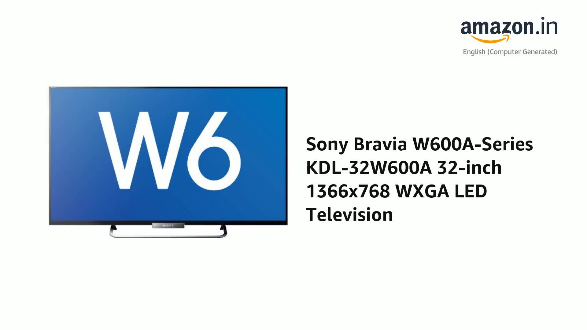 Sony Bravia W600A-Series KDL-32W600A 32-inch 1366x768 WXGA LED