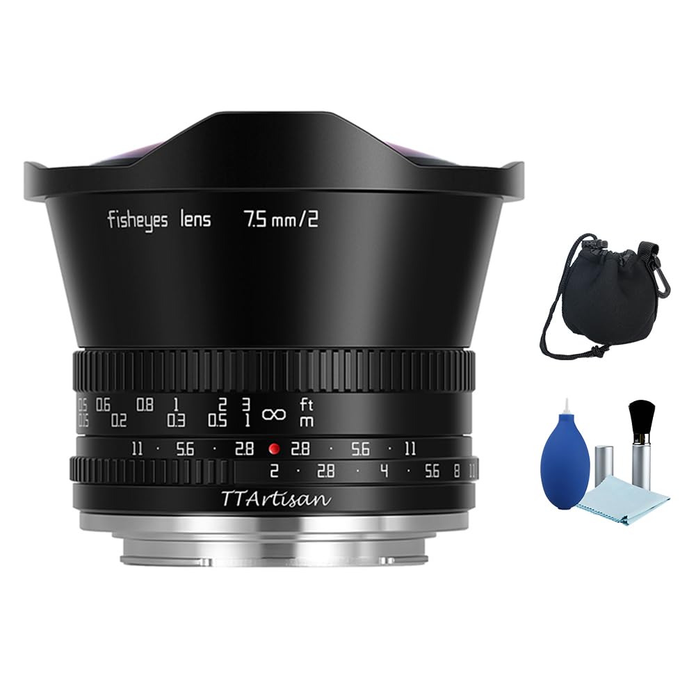 Amazon.com : TTArtisan 7.5mm F2 APS-C Fisheye Lens 180° Ultra Wide