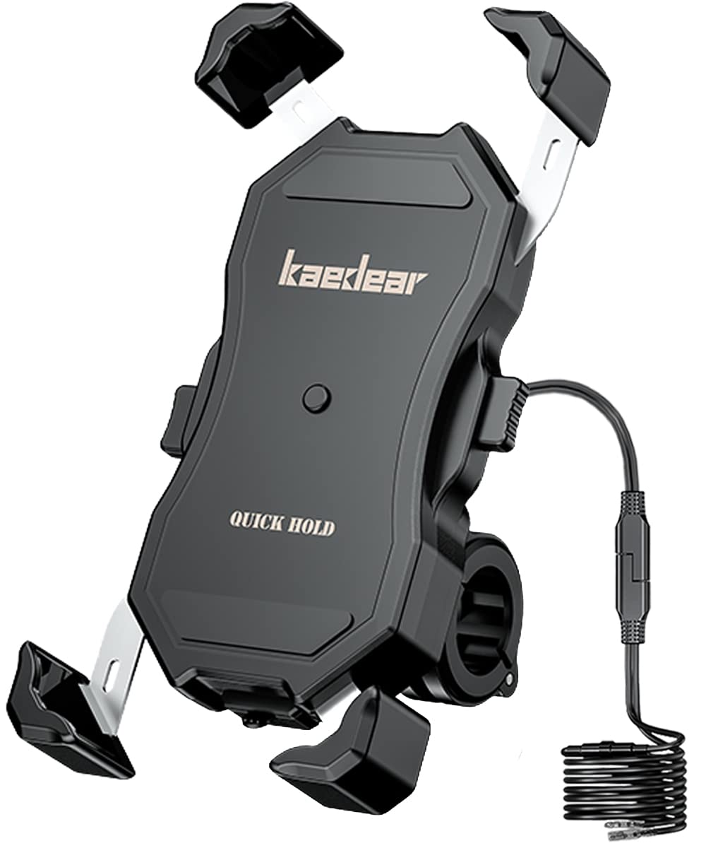 Amazon.co.jp: Kaedear(カエディア) バイク スマホホルダー QI