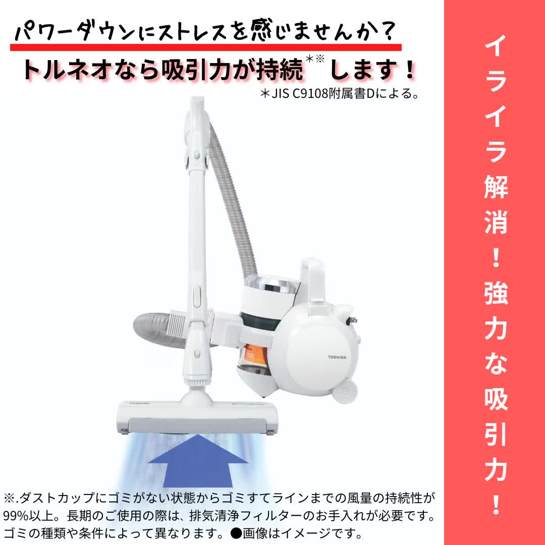 Amazon | TOSHIBA(東芝) 掃除機 コード式 サイクロン キャニスター お