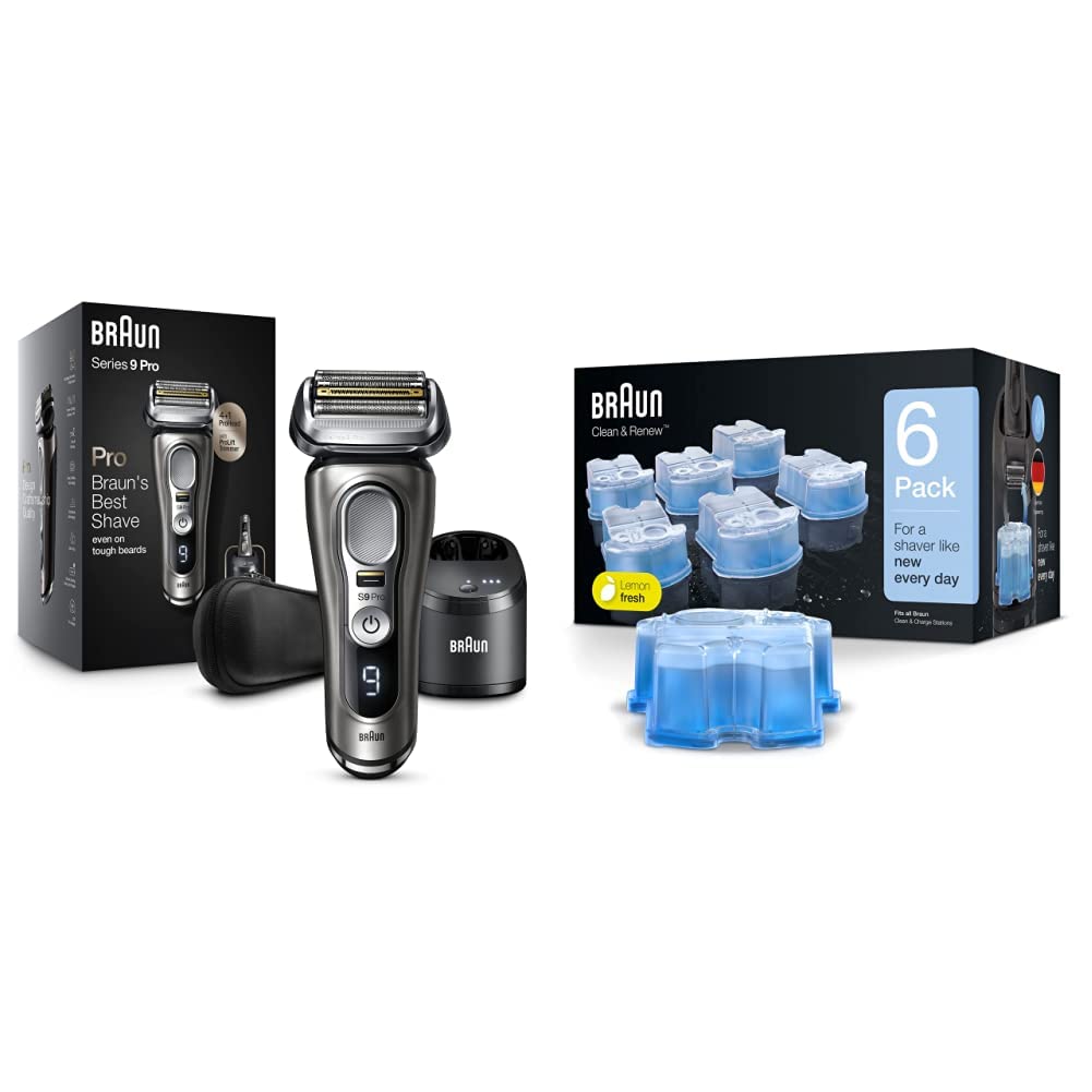 Braun Electric Razor for Men, Series 9 Pro 9465cc (Series 9) Wet