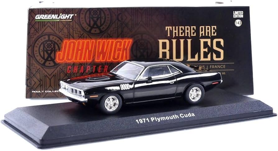 Amazon.com: Greenlight Collectible - PLY Cuda - 1971-1/43 : Arts