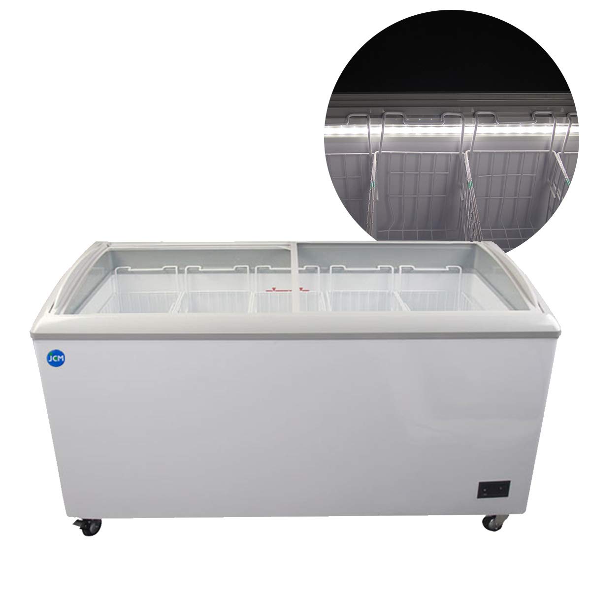 Amazon | 業務用(ジェーシーエム)JCM 冷凍ショーケース LED照明付