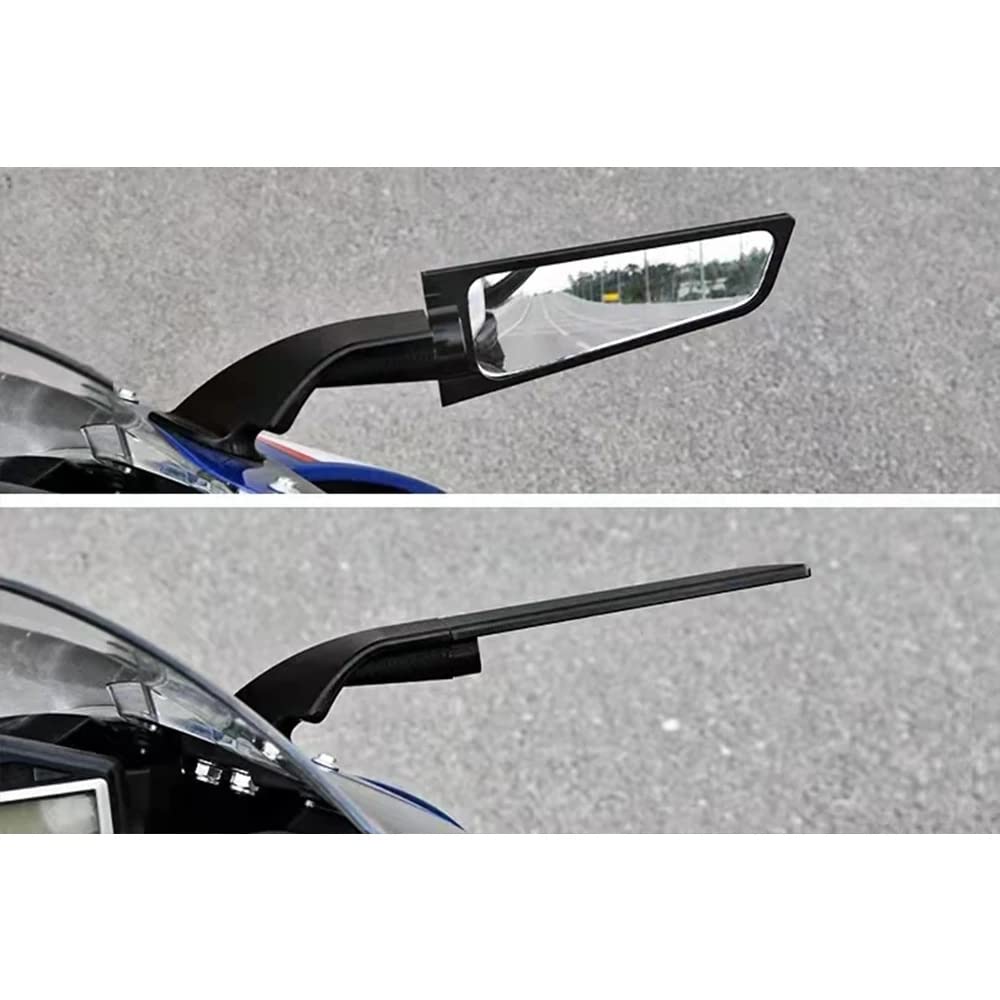 Amazon | OTILLI オートバイウィングミラー 調節可能 回転バックミラー