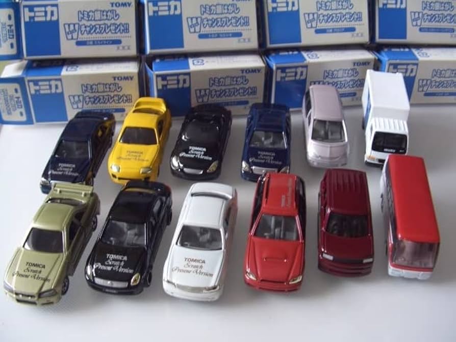 Amazon.co.jp: 非売品トミカ銀はがし全12種セット : おもちゃ