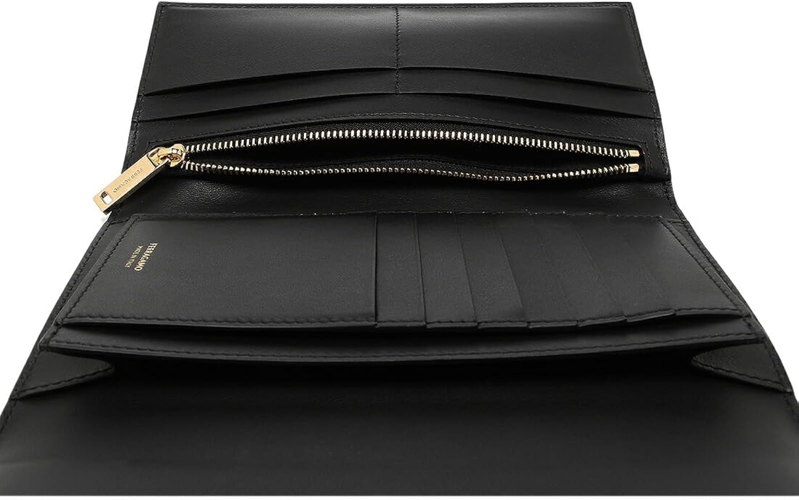 Amazon | [フェラガモ]長財布 ワンダ ブラック レディース FERRAGAMO