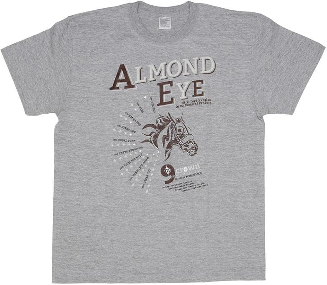 Amazon | 競馬 アーモンドアイ 9冠記念Tシャツ JRA ターフィーショップ