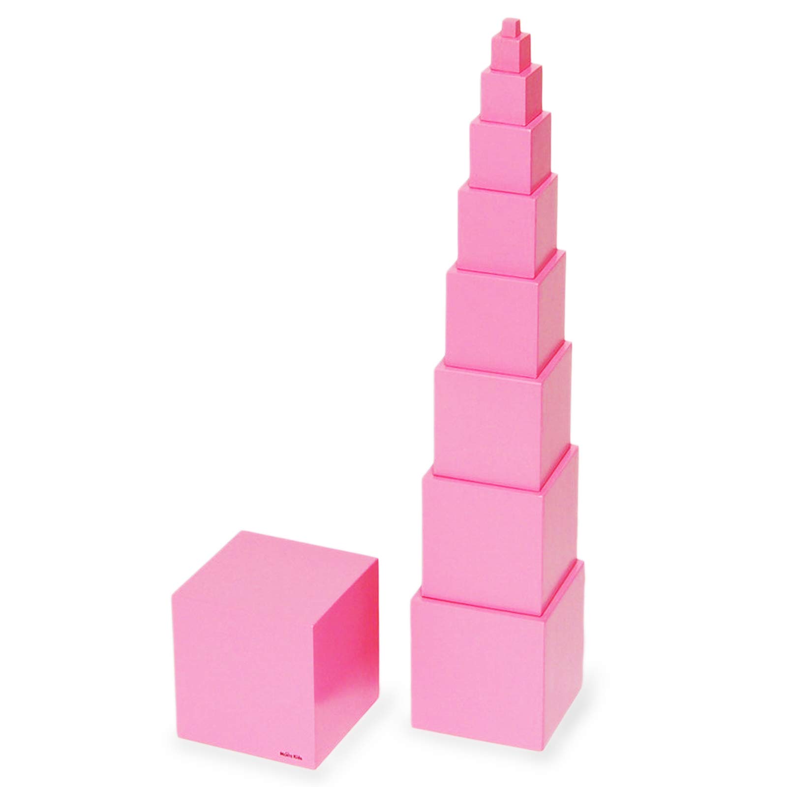 Amazon | 【MONTE Kids】モンテッソーリ教具 - ピンクタワー 小 家庭用
