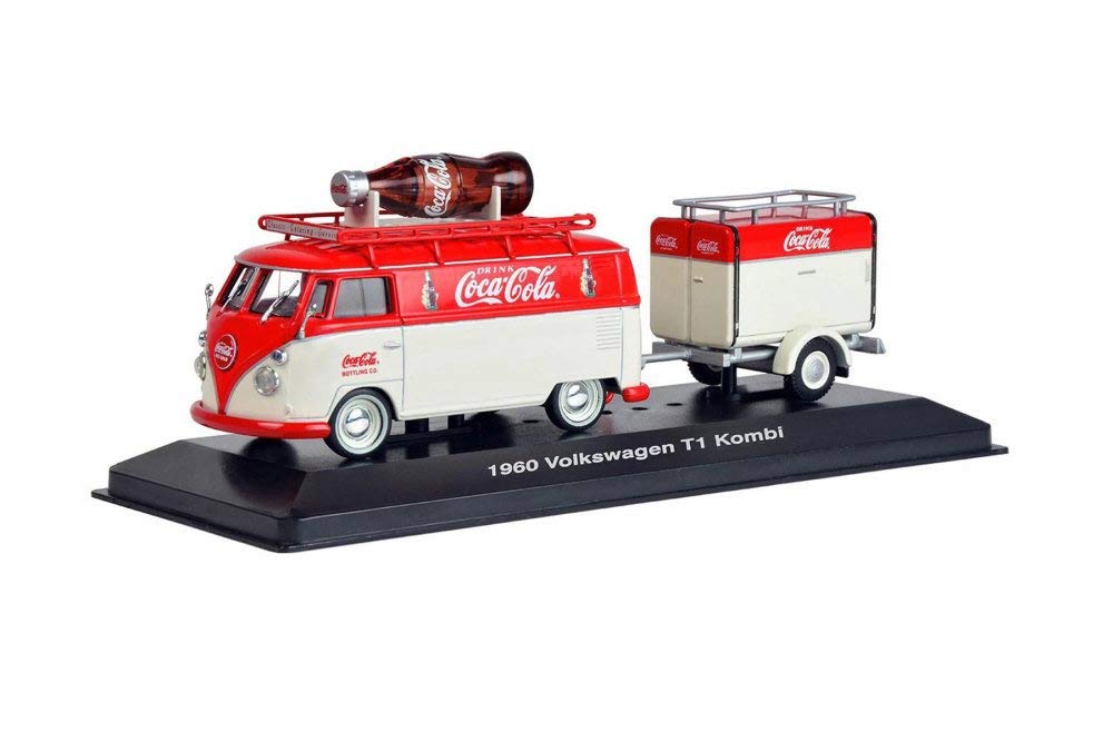 Amazon.com: 1960 Volkswagen T1 Kombi Van with Trailer, Coca-Cola
