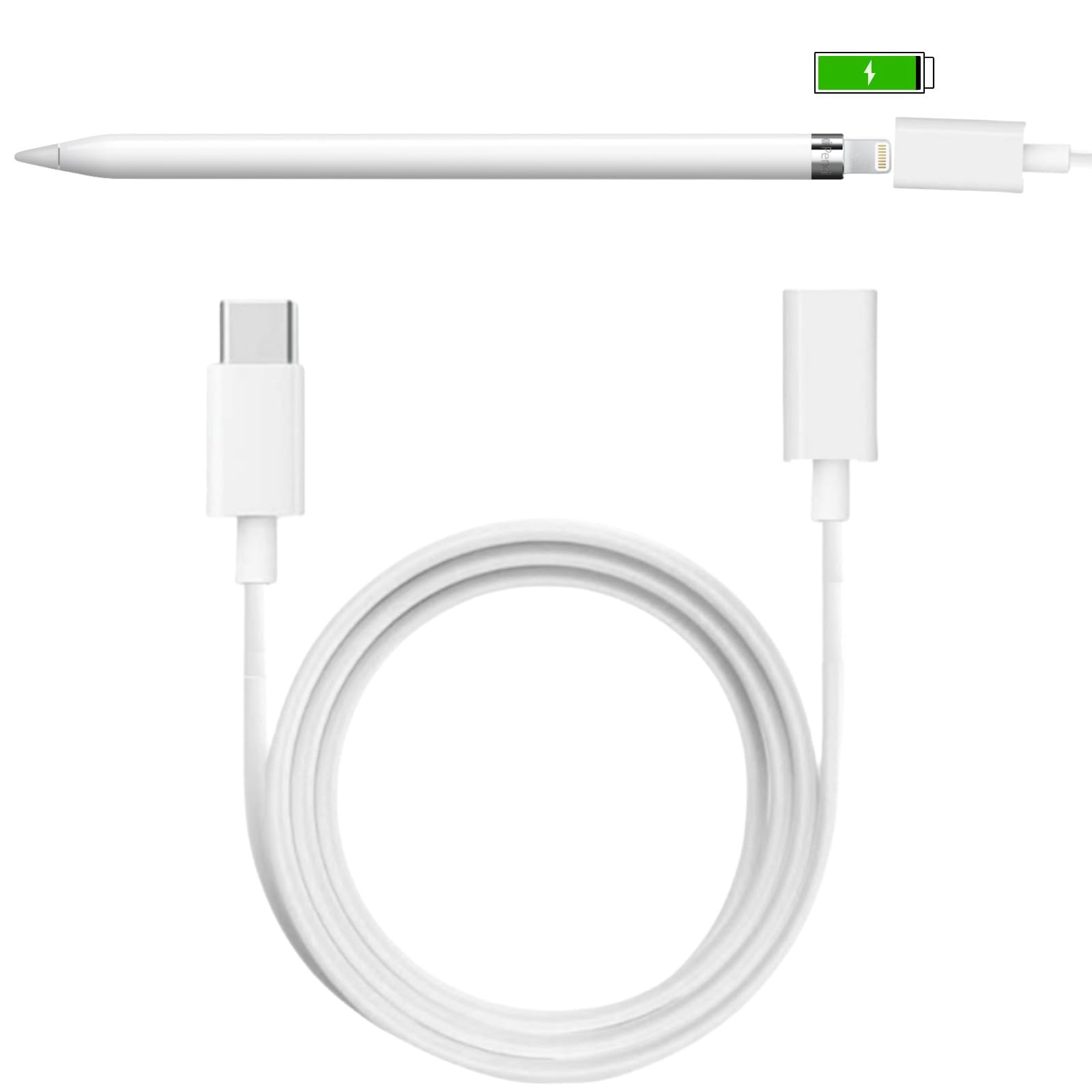Amazon.com: for Apple Pencil Charger,3.3FT/1Pack USB C Male to