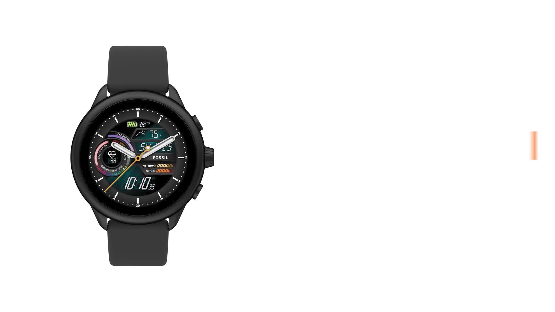 Fossil Gen 6 Display Wellness Edition Black Smartwatch FTW4069