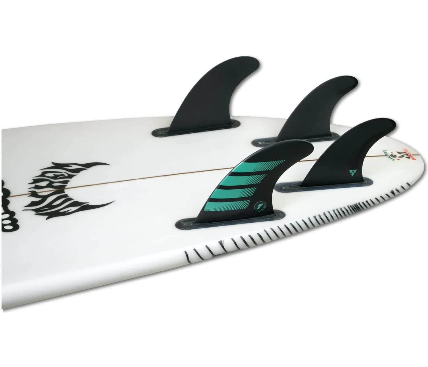 Amazon.com : Futures Fins F6 Alpha 5-Fin Set Carbon-Teal M