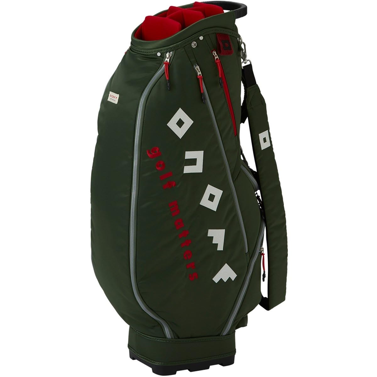 ダイワ ONOFF オノフ パイル生地プリーツ加工キャディバッグ グリーン