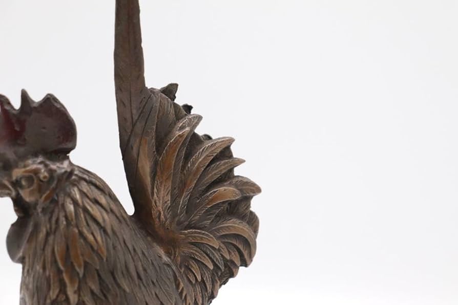 Amazon.co.jp: 時代 銅製 鶏 オブジェ 置物 込み250807 : Home & Kitchen