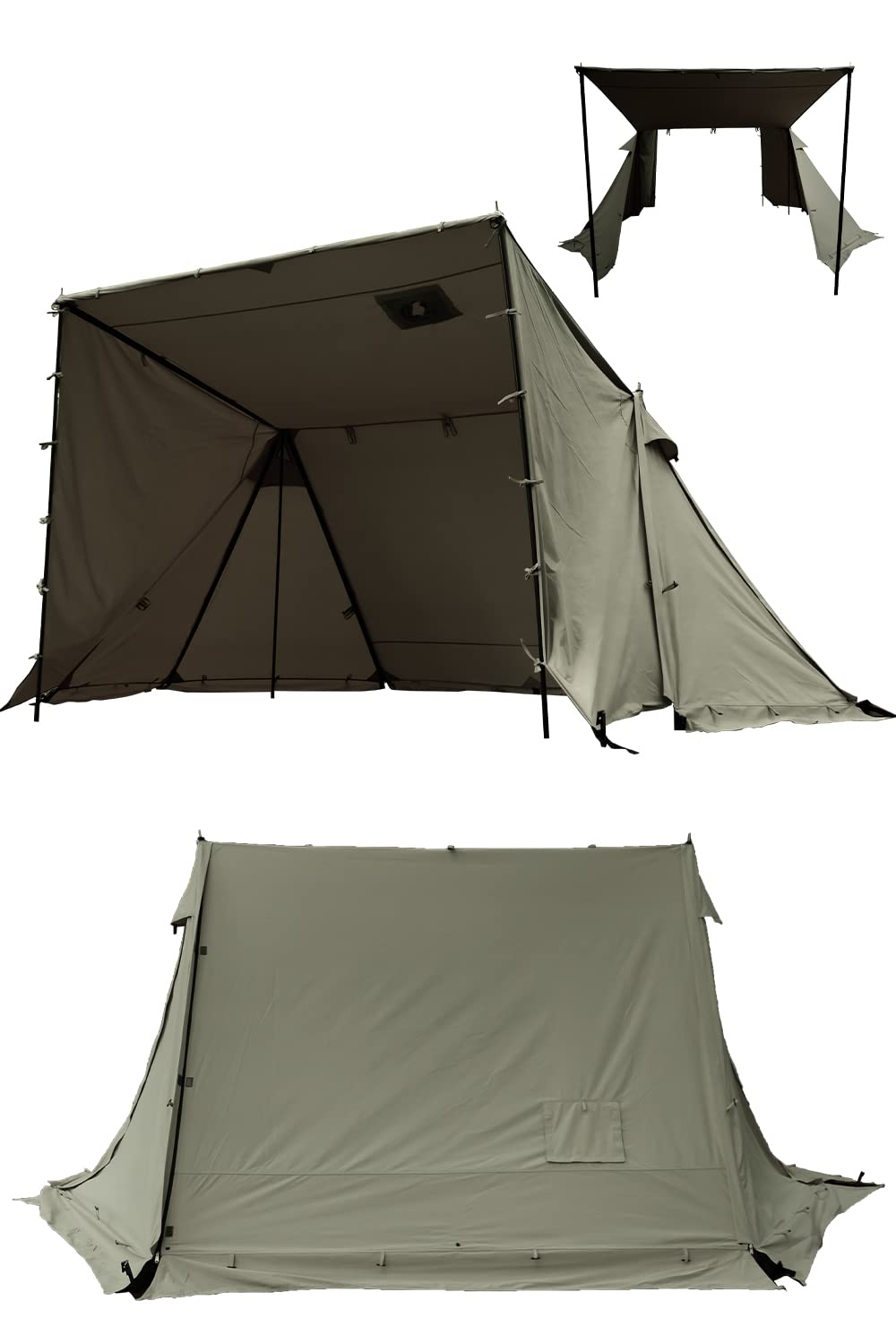 Amazon | FUTUREFOX FOX-BASE EVO パップテント 軍幕テント ソロ TC 1