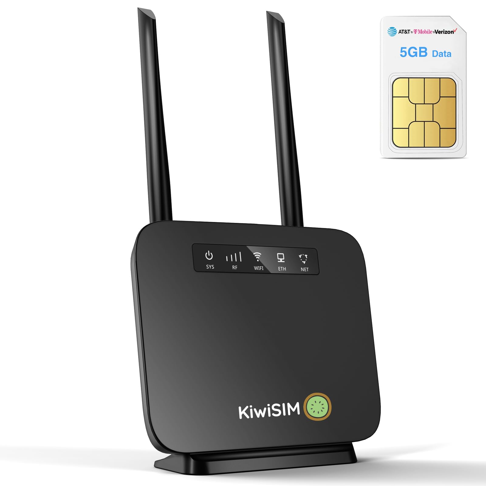 Amazon.com: KiwiSIM 4G LTE WiFi Router with 5GB Data Card