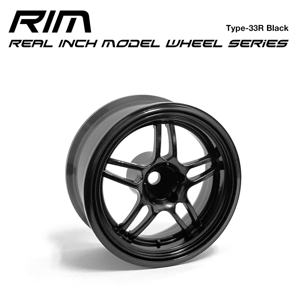 Amazon | ETOworks RIM REALE INCH MODEL WHEELS Type-33R Black 1/10
