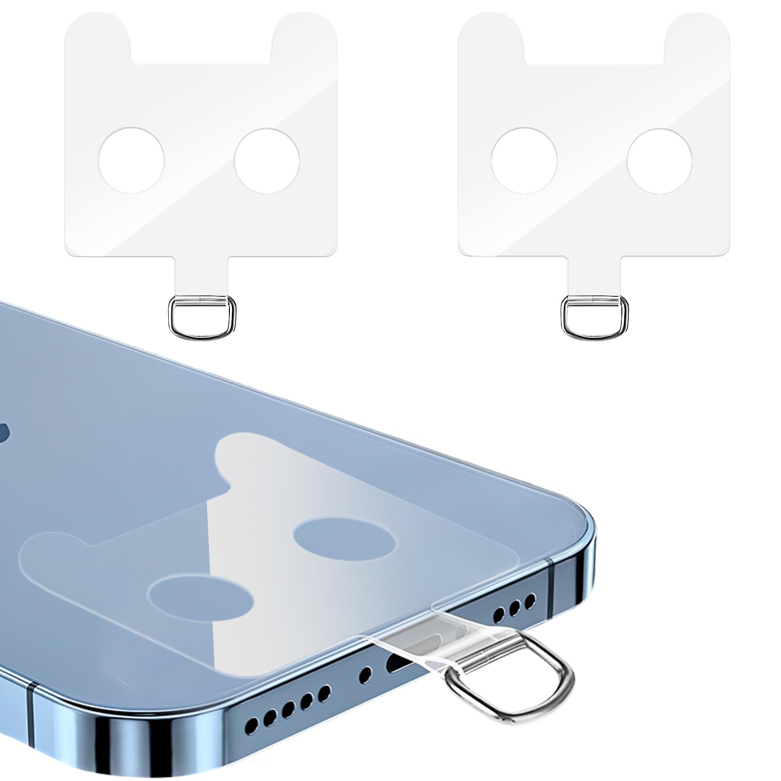 Amazon | [ZXZone] ストラップホルダー スマホ ストラップホール 透明