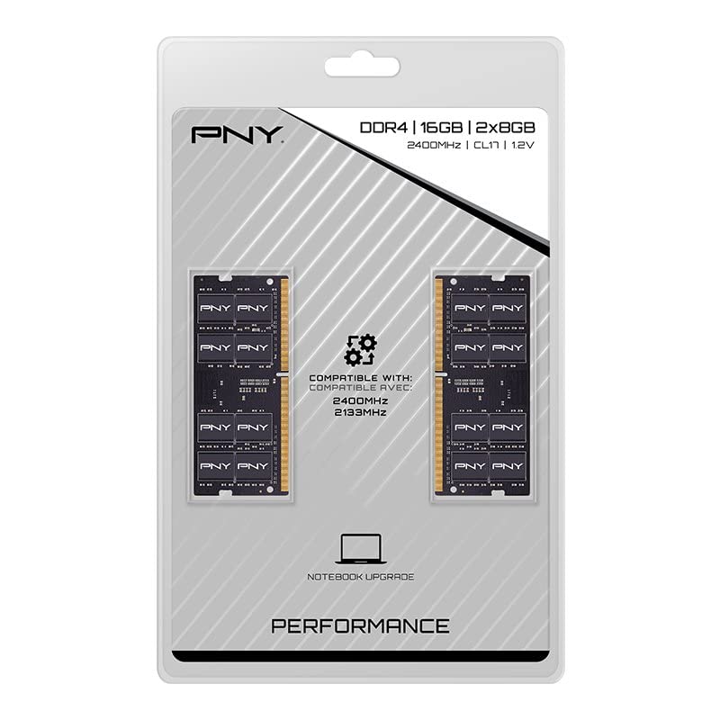 Amazon | PNY 16GB (2x8GB) パフォーマンス DDR4 2400Hz ノートブック