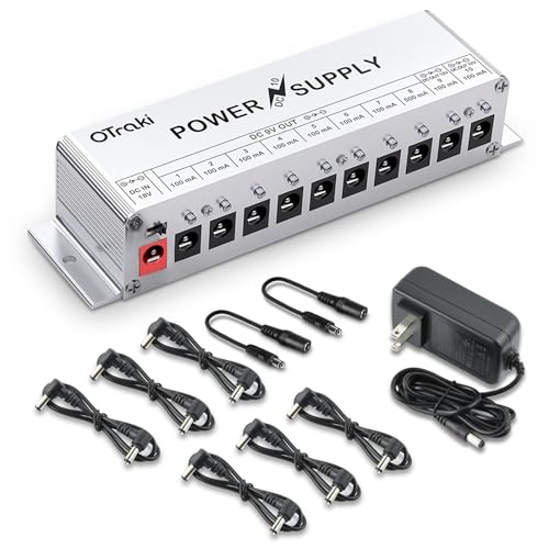 Amazon | OTraki パワーサプライ エフェクター 電源 DC 9V / 12V / 18V