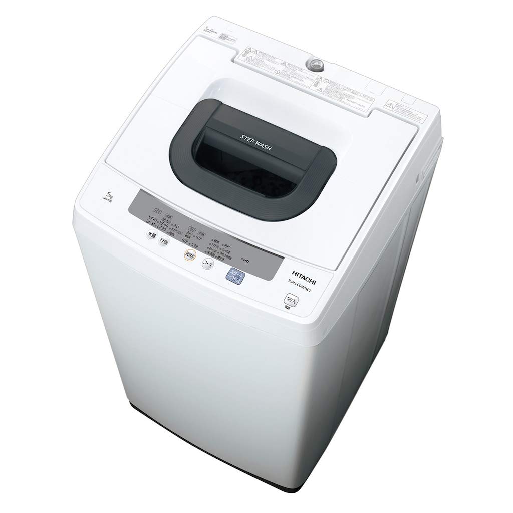 Amazon.co.jp: NW-50E-W(ピュアホワイト) 全自動洗濯機 洗濯5kg 風脱水