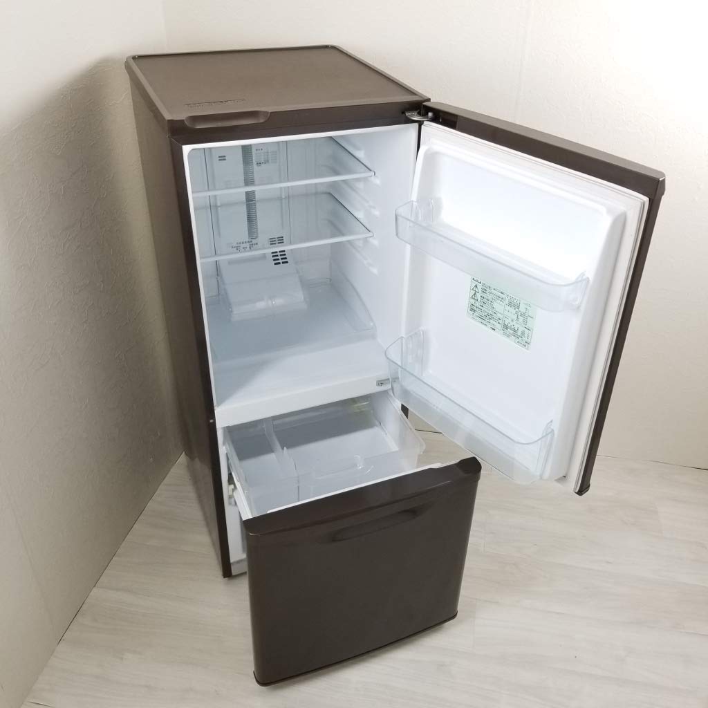 Amazon.co.jp: Panasonic 2ドア冷蔵庫 138L ブラウン NR-B146W-T