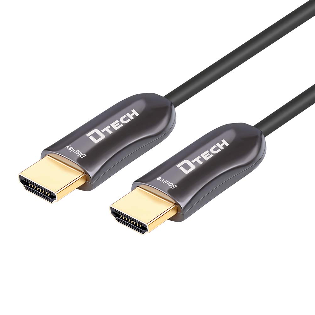 Amazon.com: DTECH 4K Fiber Optic HDMI Cable 50ft Long Thin Optical