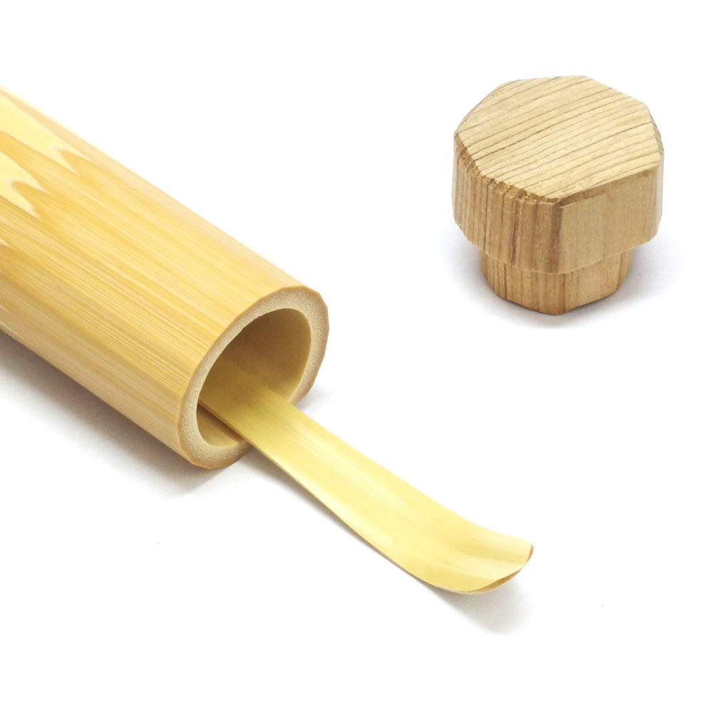Amazon｜【茶道具/創作茶杓】茶杓筒(竹製共筒・日本製)｜茶筒