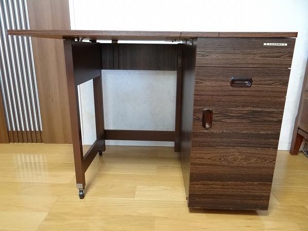Amazon.co.jp: 70年代 アンティーク ジャノメ 蛇の目 ミシン台 作業机