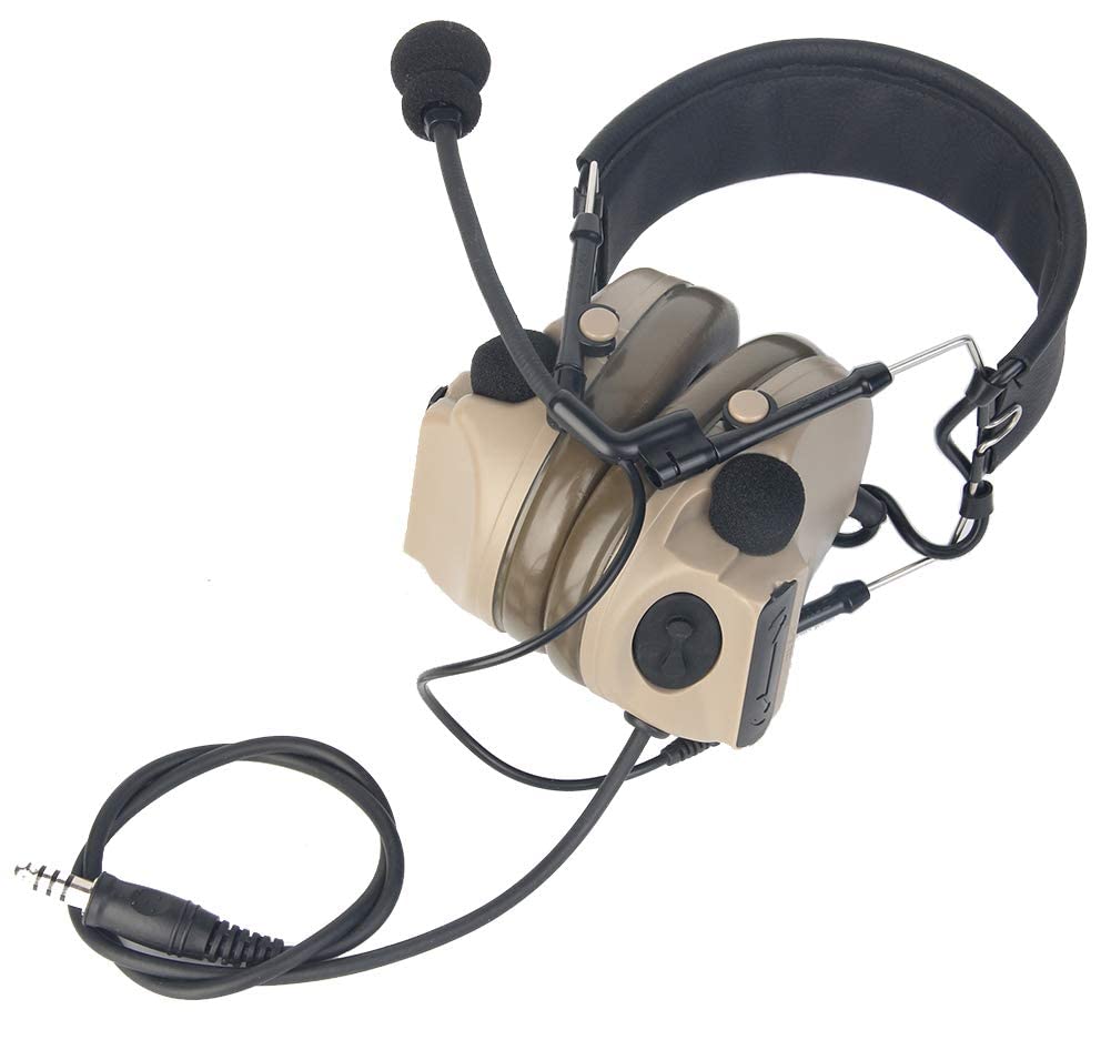 Amazon | ZTAC Comtac III タクティカルヘッドセット ノイズキャンセ