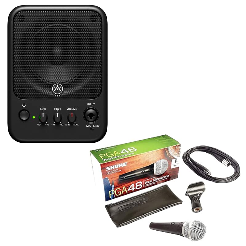 Amazon | ヤマハ MS101-4 パワードスピーカー マイク入力(XLR)も搭載