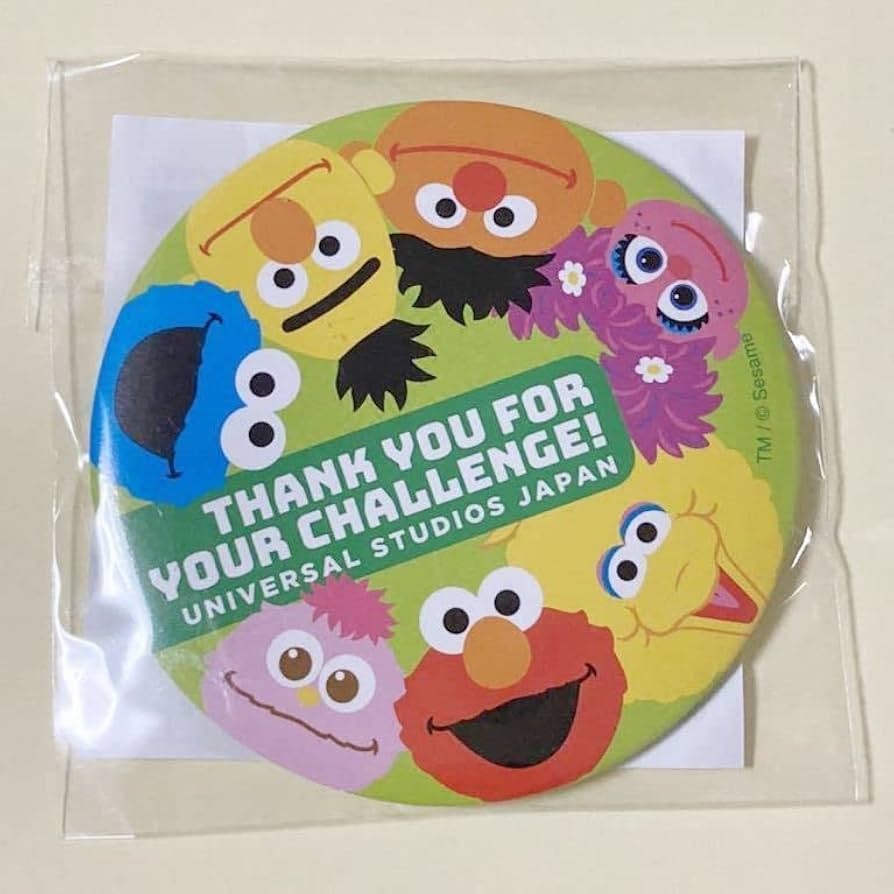 Amazon | USJ限定 セサミストリート 缶バッジ プライズ品 エルモ