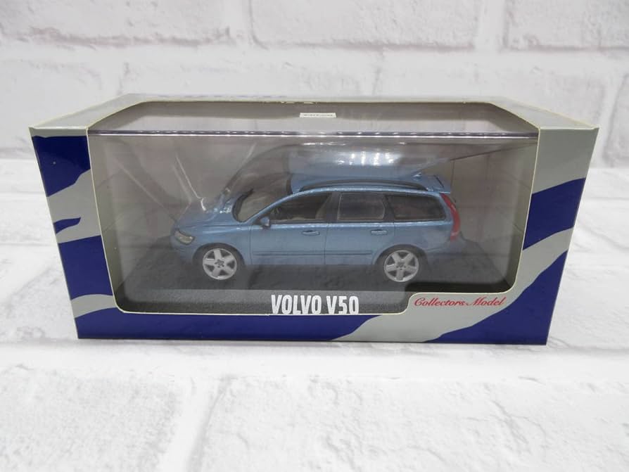 Amazon | ミニカー 1/43 ボルボ VOLVO V50 ライトブルー 水色