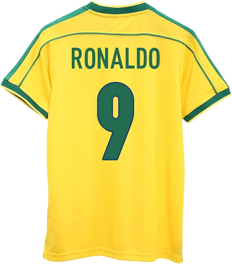 Amazon.com : Ronaldo #9 Brazil Soccer Jersey for Men Fan Version