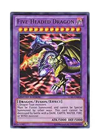 Amazon.co.jp: 遊戯王 英語版 LC03-EN004 Five-Headed Dragon F・G