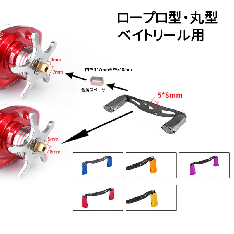 Amazon.co.jp: パワーハンドル 85mm カーボン製 ダブルハンドル ベイト