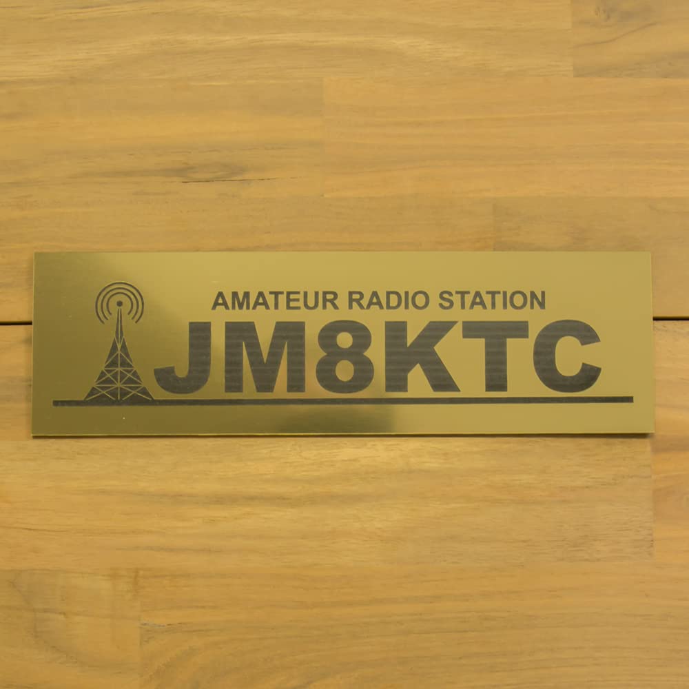 Amazon.co.jp: アマチュア無線局コールサインプレート60mm×200mm×1.5mm