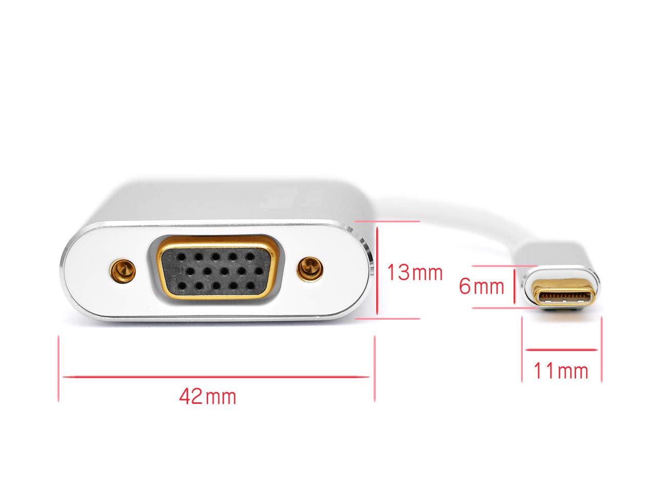 Amazon | MacLab. USB-C VGA 変換 アダプタ Type-C D-sub 変換