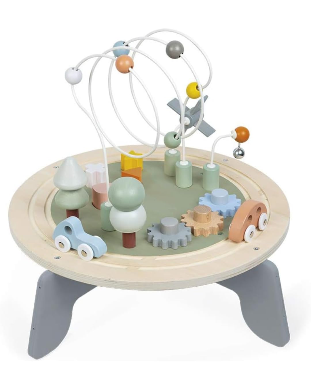 Amazon.com: Janod Sweet Cocoon Wooden Activity Multi-Play Table